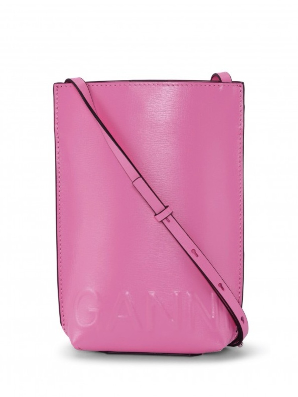 GANNI BANNER SMALL CROSSBODY BAG - CYCLAMEN